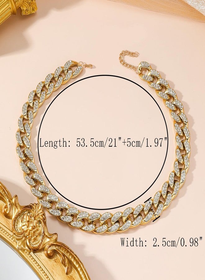Acruccen 80s 90s Accessories Outfit for Women Hip Hop Costume Kit Dollar Sign Necklace & Rings Costume Gold Chain Necklace & Bracelet & Earrings Rapper Jewelry - Image 5
